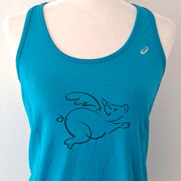 ASICS Tral Flying Pig Athletic Running Razorback size Small - Picture 2 of 6